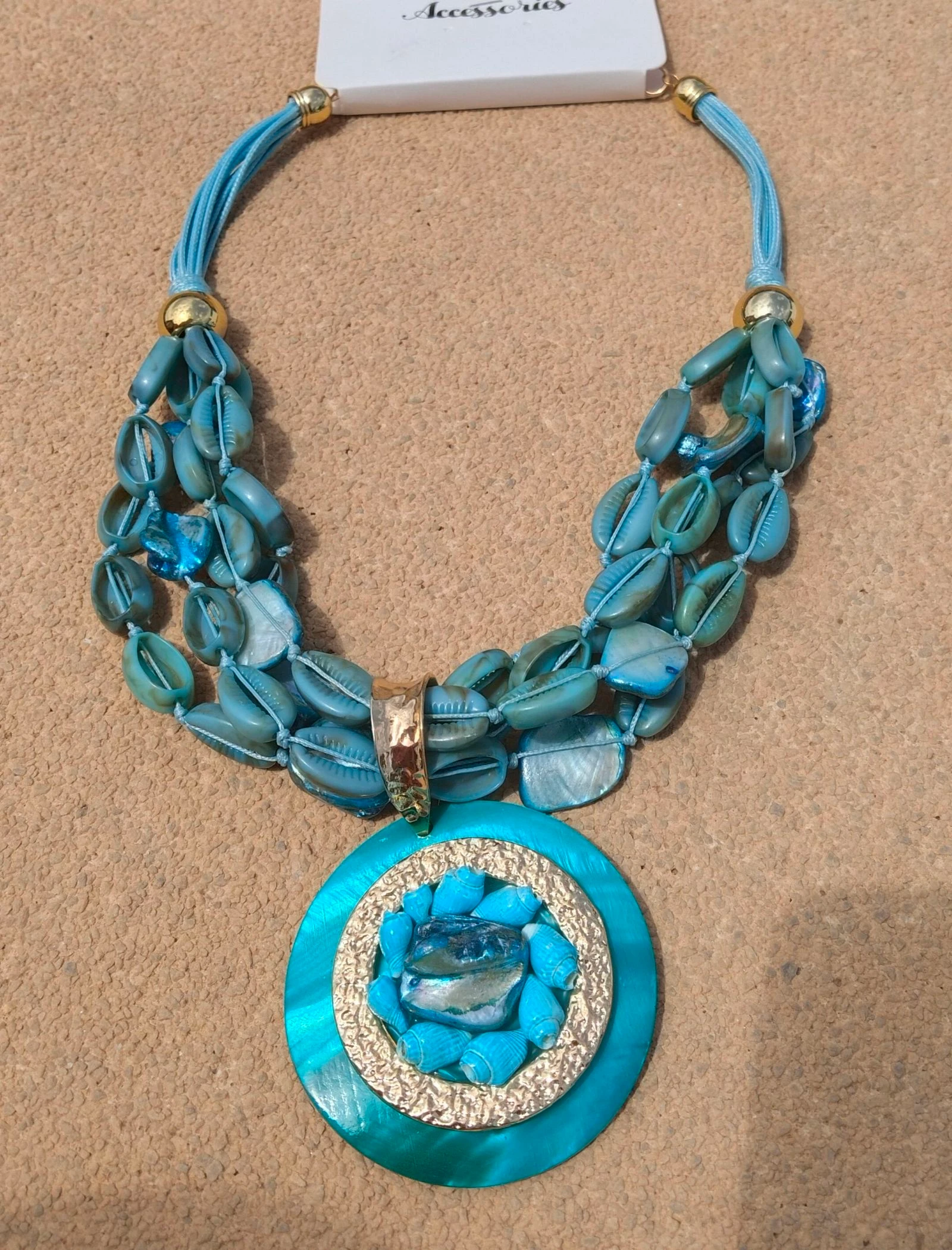 Collar turquesa con abalorios 🐚🩵 – photo 2